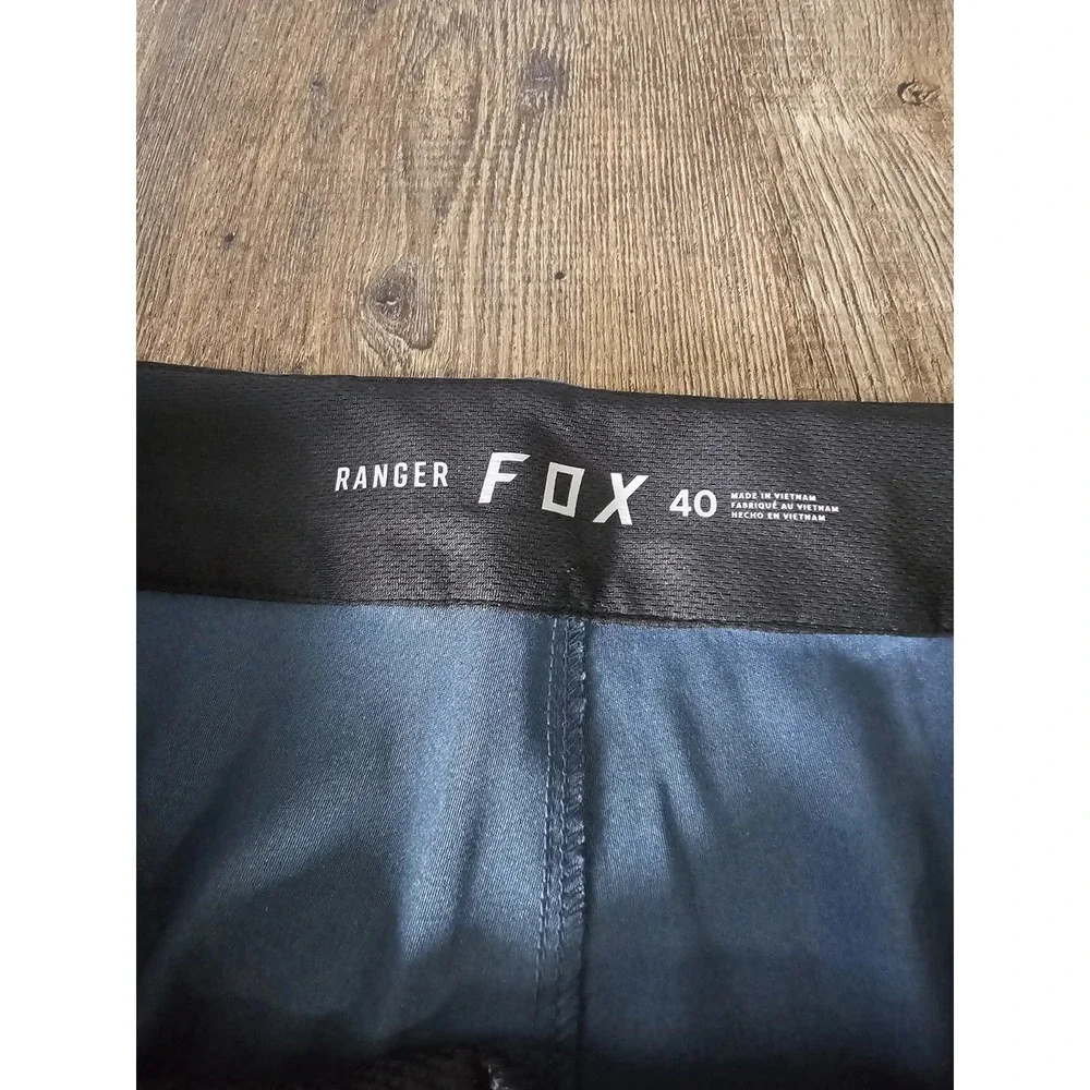 Fox Ranger Racing Shorts Mens 40 Blue/Gray Cycling Motocross Cargo Pockets Belt